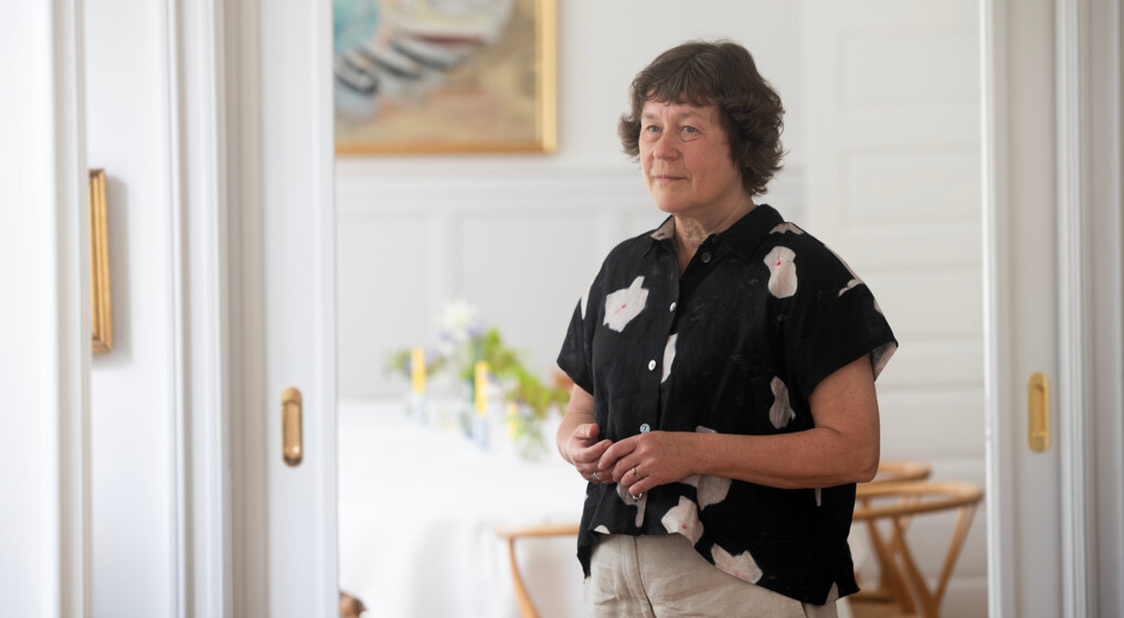 Biskop Marianne Christiansen med bispekåbe