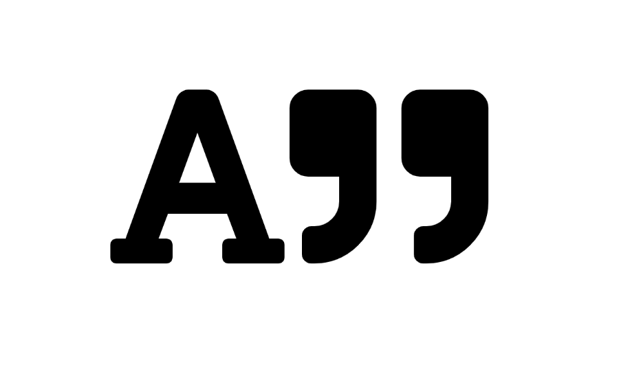 Ikon A og citationstegn