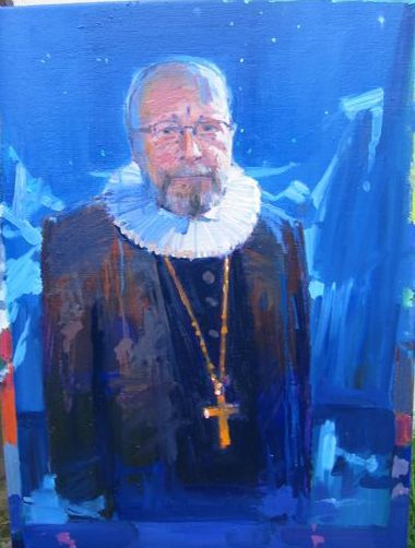 Maleri af tidligere biskop Niels Henrik Arendt