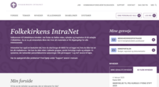 Screendump af forsiden på FIN
